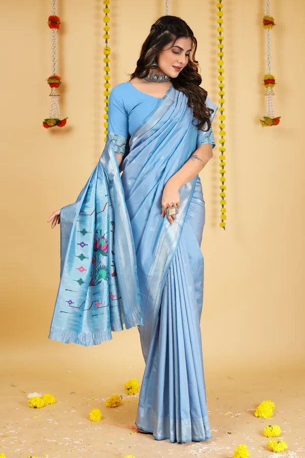 SKY_BLUE_PURE_SILK_PAITHANI_SAREE